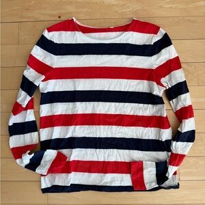Boden Wide Stripe crew Neck Long Sleeve Tee